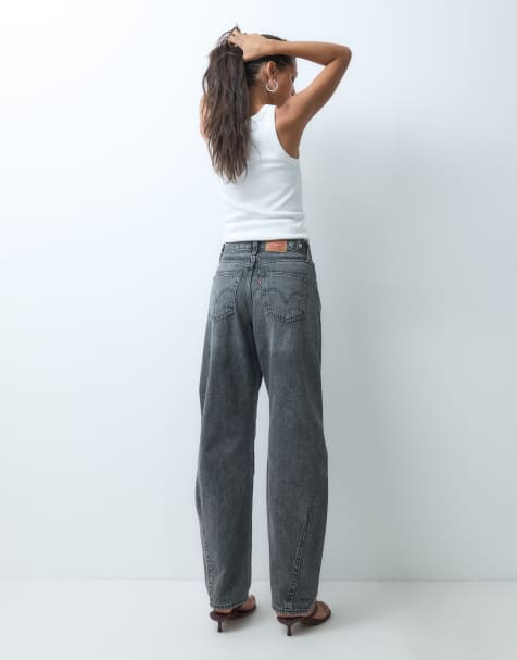 Levi's cinch barrel jeans met grijze wassing - view 1