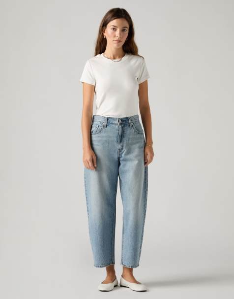 Levi's Cinch taper lightweight jeans in light blue - view 1