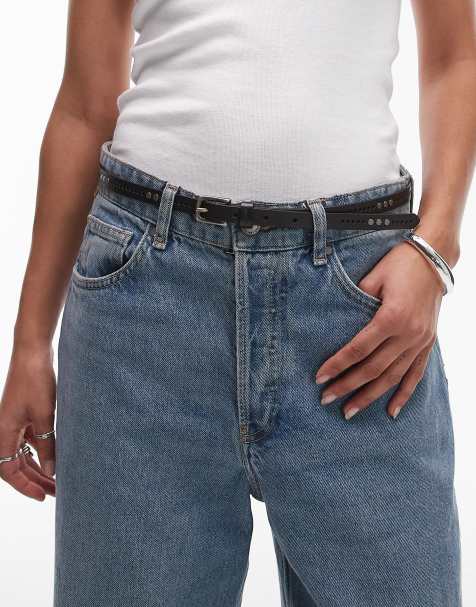Levi's - Cintura in pelle nera con borchie - view 1