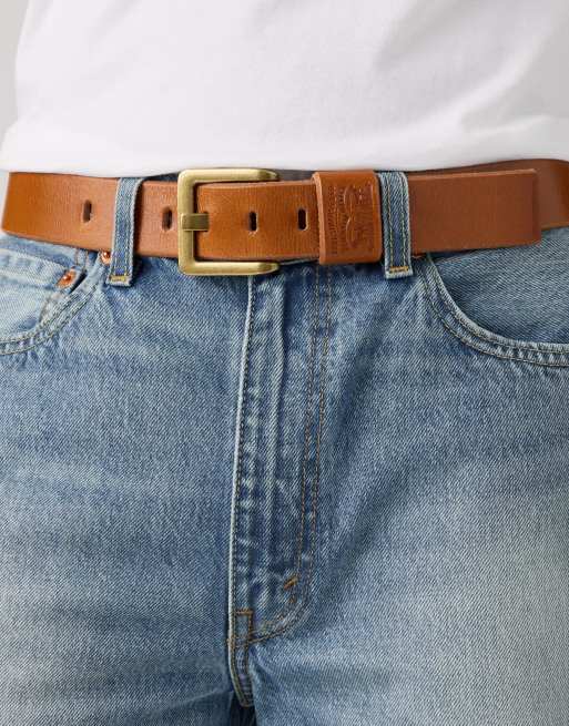 Levi's - cinturón Arlo de hebilla ancha en marrón, 3 de 4