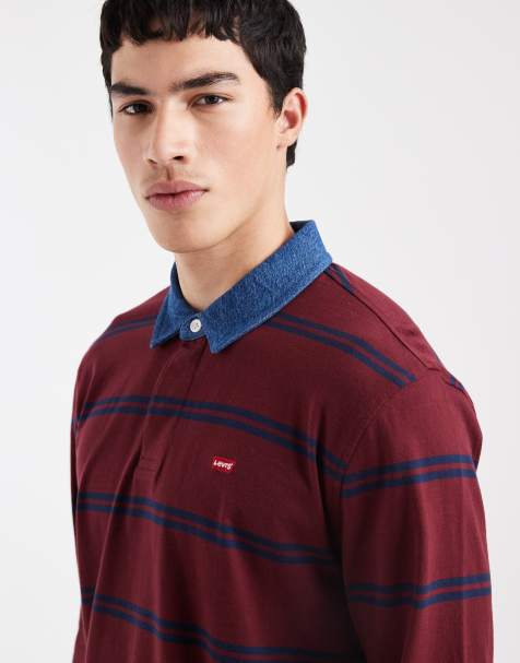 Levi's classic rugby sweatshirt in red  - view 1
