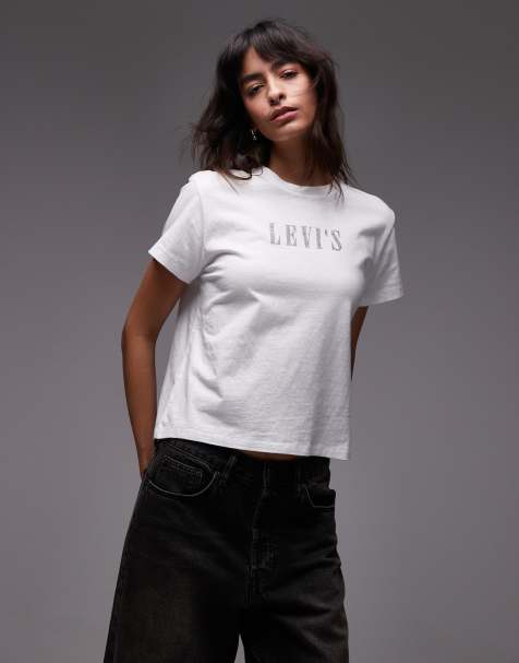 Levi's – Classic – T-Shirt in Weiß mit Logo - view 1