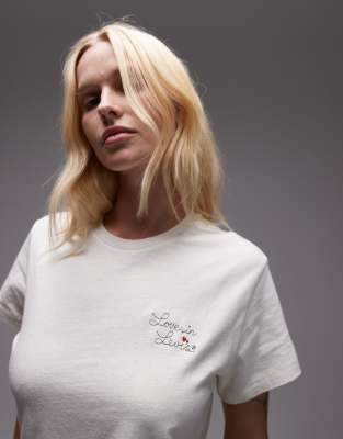 Levi's – Classic – Vit t-shirt med tryck - view 1