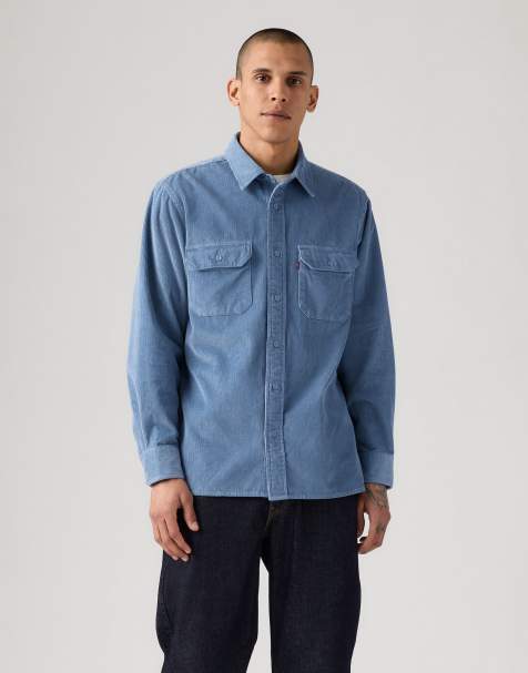 Levi's – Classic Worker Sunset Blue – Hemd aus Cord in Blau - view 1