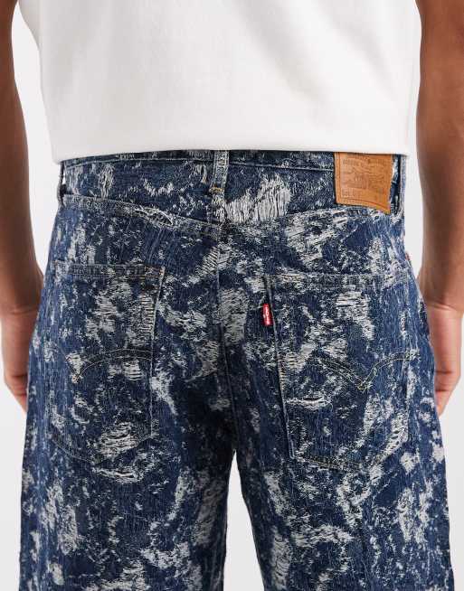 Levi's co-ord 578 printed baggy jeans in blue , 4 of 5