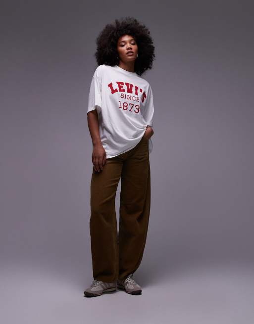 Levi's collegiate logo t-shirt in white | ASOS