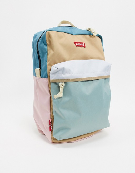 Levi's colour block backpack in multi