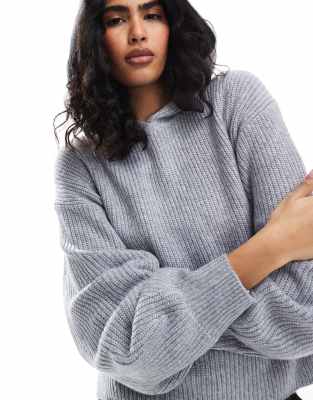 Levi's Comet Relaxed Fit Rib Knit Hoodie In Gray