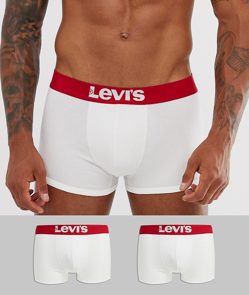 Levi's - Confezione da 2 boxer aderenti bianchi-Bianco