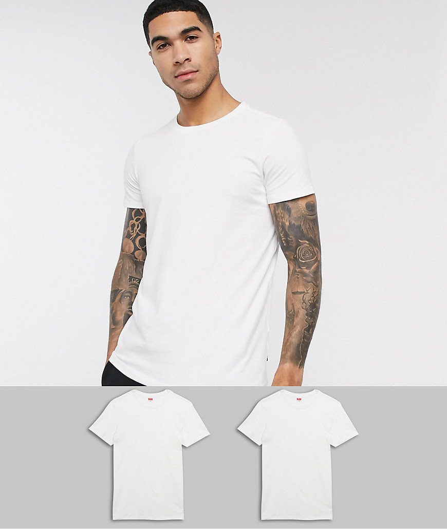 Levi's - Confezione da 2 T-shirt girocollo vestibilità classica-Bianco
