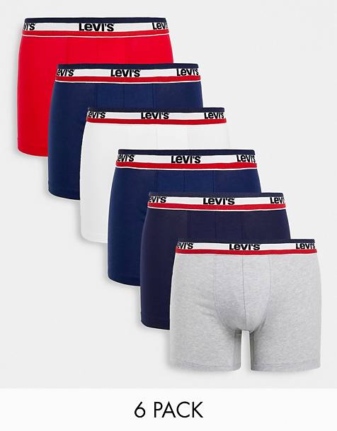 Asos Uomo Abbigliamento Intimo Boxer shorts Boxer shorts aderenti Confezione da 3 boxer aderenti arancioni e blu 