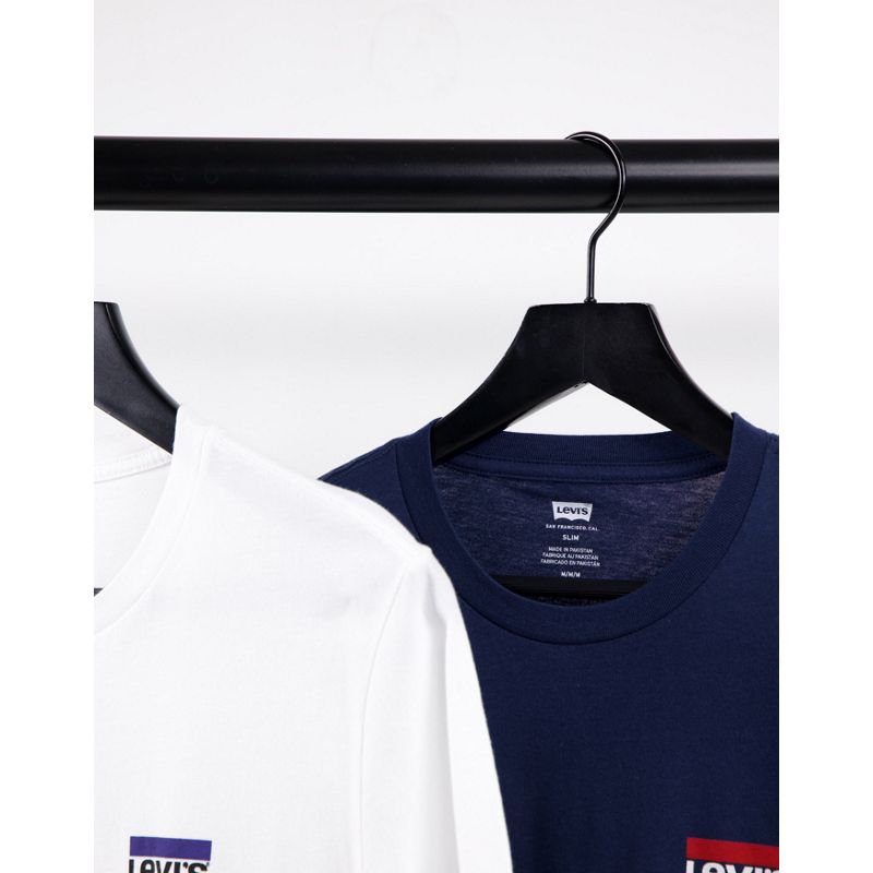 Confezioni multipack  Levi's - Confezione da due t-shirt bianca e blu navy con logo