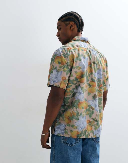 Levi's - conjunto de camisa camp de manga corta Sunset en verde floral, 4 de 5