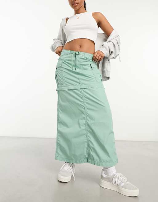 Levi's – Convertible – Grön cargokjol med fickor
