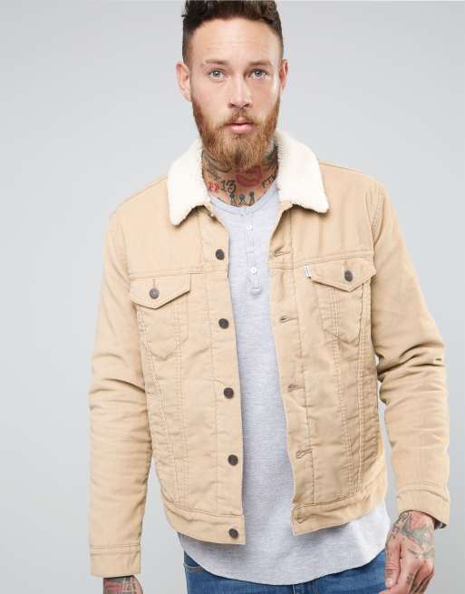 Beige levis jacket deals