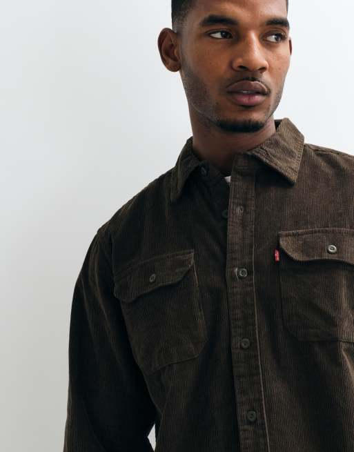 Levi's cord double pocket shirt in brown, 4 of 5