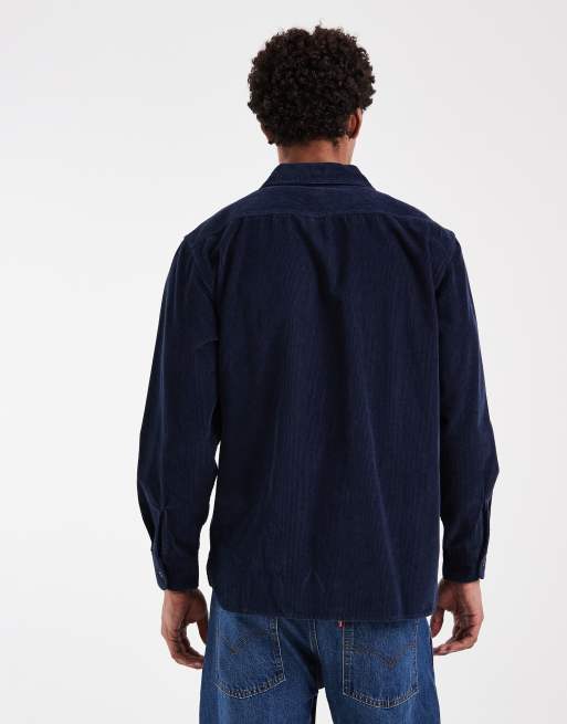 Levi's cord double pocket shirt in dark blue, 2 of 5
