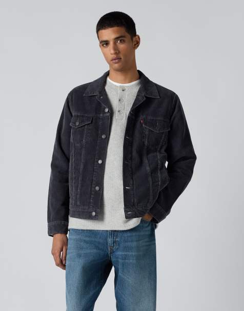 Levi's Corduroy trucker jacket in black - view 1