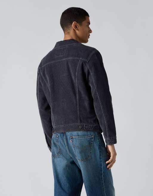 Levi's Corduroy trucker jacket in black, 2 of 4