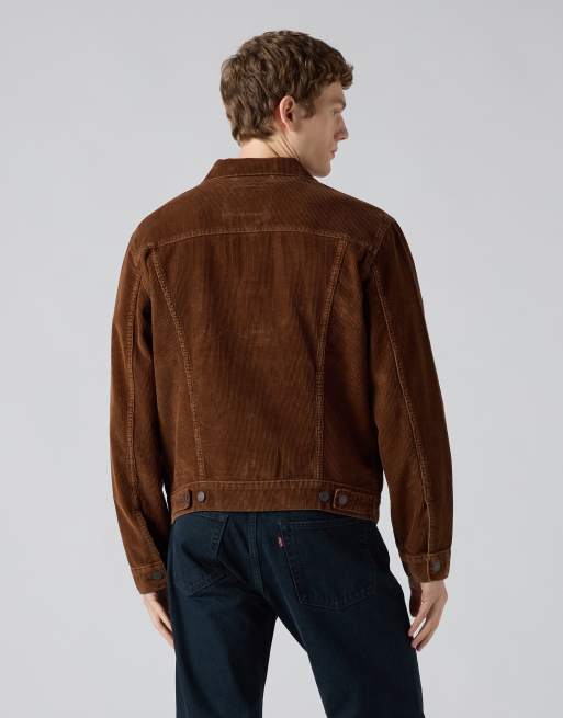 Levi's Corduroy trucker jacket in brown, 2 of 4