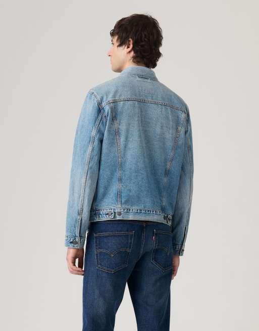 Levi's Corduroy trucker jacket in dark blue, 2 of 4