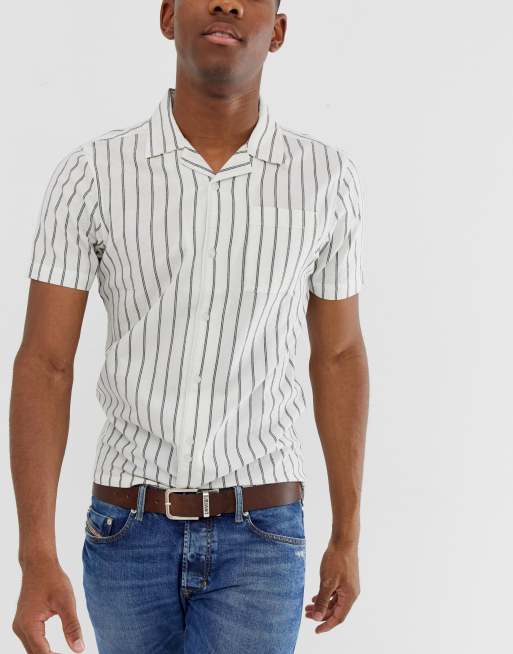 Levi's - Core - Cintura in pelle double-face nero/marrone, 3 di 4