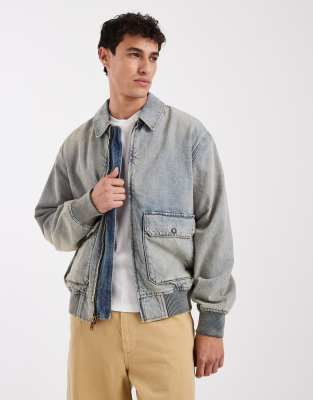 Cortland - Bomberjacke in Hellblau Blau L