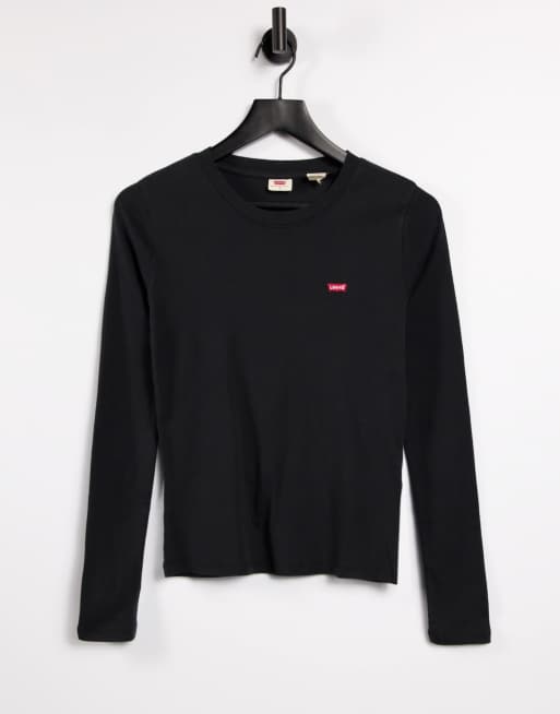 Levis black long sleeve hot sale shirt