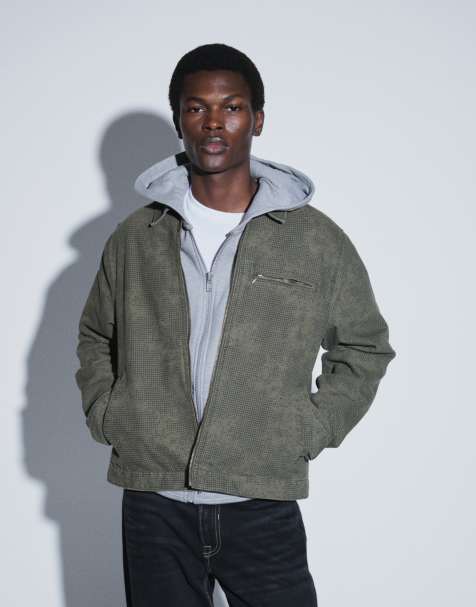Levi's cristobal printed harrington jacket in khaki - view 1
