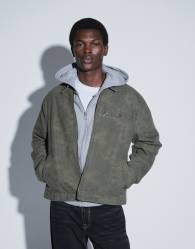Levi's cristobal printed harrington jacket in khaki