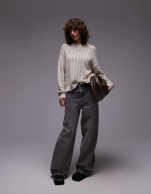 Levi's Crochet Knit Sweater In White