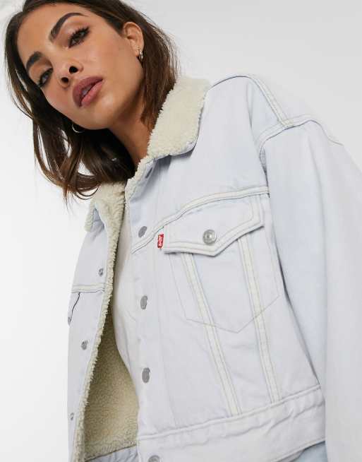 Dad sherpa trucker outlet jacket