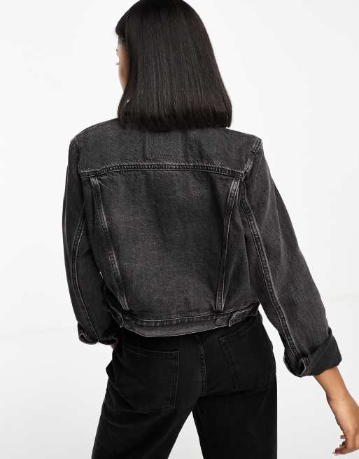 Levi's cropped trucker jacket hotsell