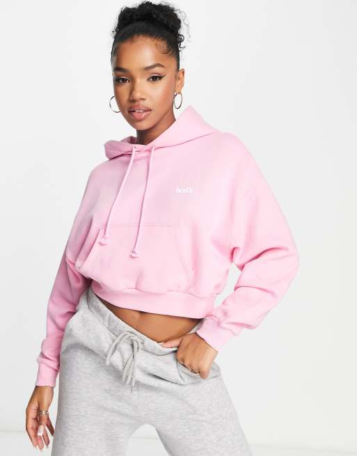 Levi s cropped hoodie in pink