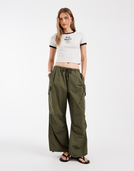 Levi's cropped T-shirt met graphic print in grijs, 3 van 4