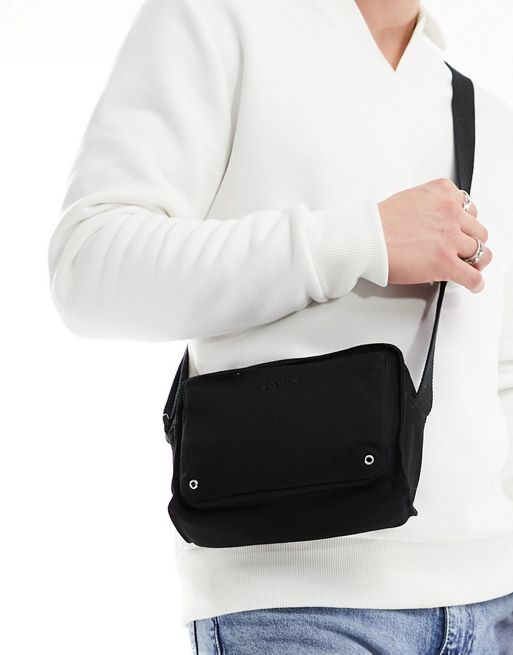 Levi's - Crossbody tas met logo in zwart