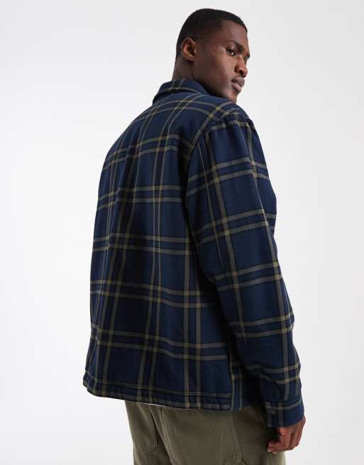 Levi's crowley checked overshirt in blue, 4 of 5