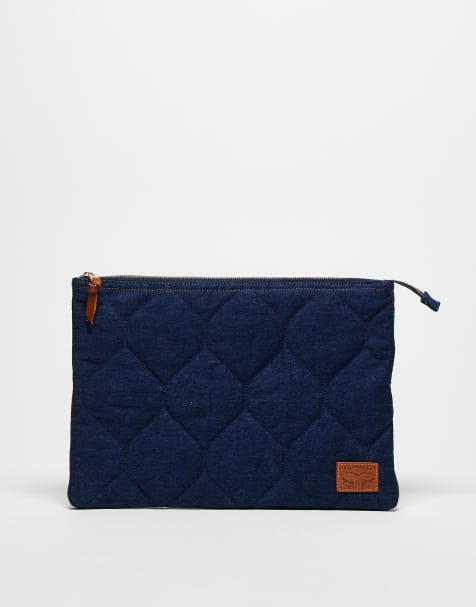Levi's - Custodia per laptop in denim blu - view 1