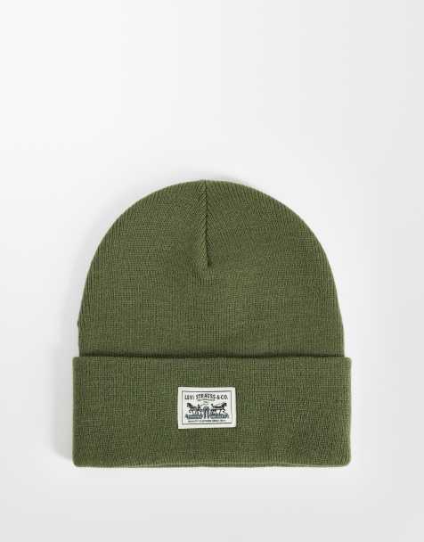 Levi's czapka beanie w kolorze khaki - view 1