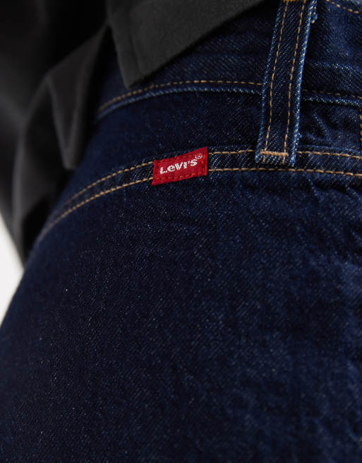 Levi's – Czarna jeansowa spódnica mini z falbanką i efektem sprania, 5 z 5