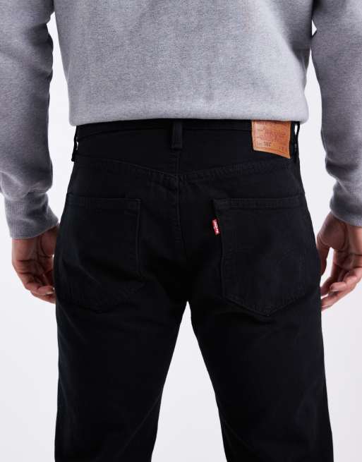 Levi's – Czarne jeansy o prostym kroju 501 Original, 4 z 5