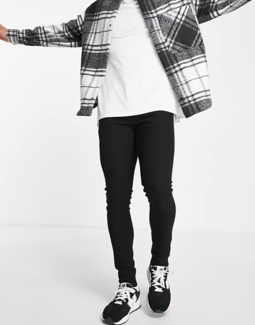 Levi's – Czarne obcisłe jeansy ze zwężanymi nogawkami