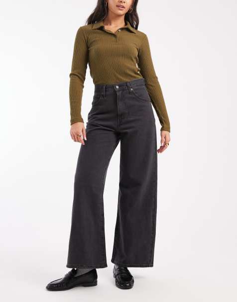 Levi's – Czarne zbierane jeansy baggy - view 1