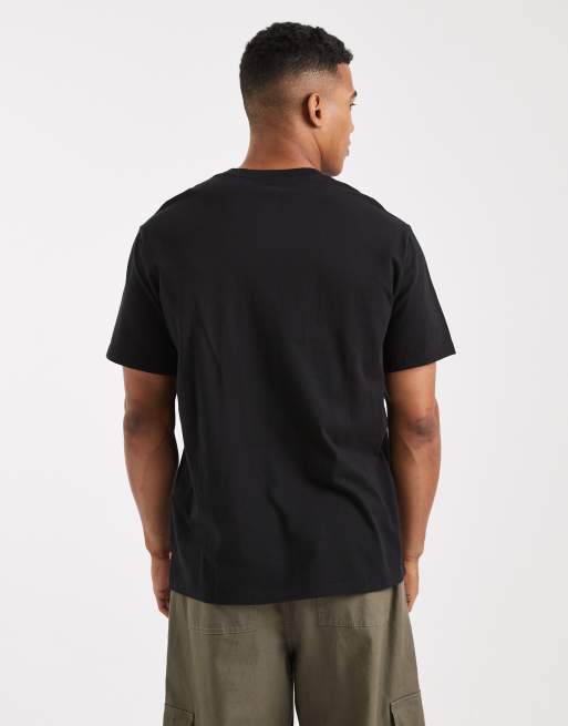 Levi's – Czarny luźny T-shirt z logo w ramce, 3 z 5