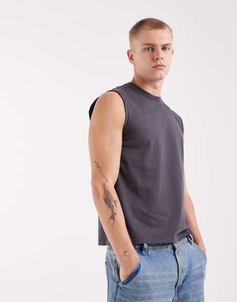 Levi's – Czarny sprany top bez rękawów - view 1