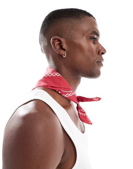Levi's – Czerwona bandana ze wzorem paisley, 3 z 3