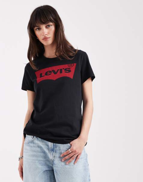 Levi's de perfecte T-shirt in zwart - view 1