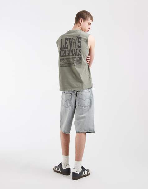 Levi's débardeur à logo graphique au dos kaki - view 1