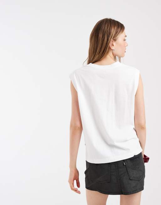Levi's - Débardeur coupe carrée avec imprimé fruits - Blanc, 3 de 4