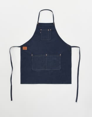Джинсовый фартук Levi's из темной застиранной ткани